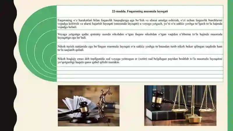 Fuqaroning huquq layoqati va muomala layoqatini cheklashga yo‘l qo‘yilmasligi 4