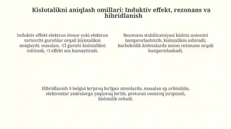 Organik birikmalarning kislotali va asosli xossalari 4