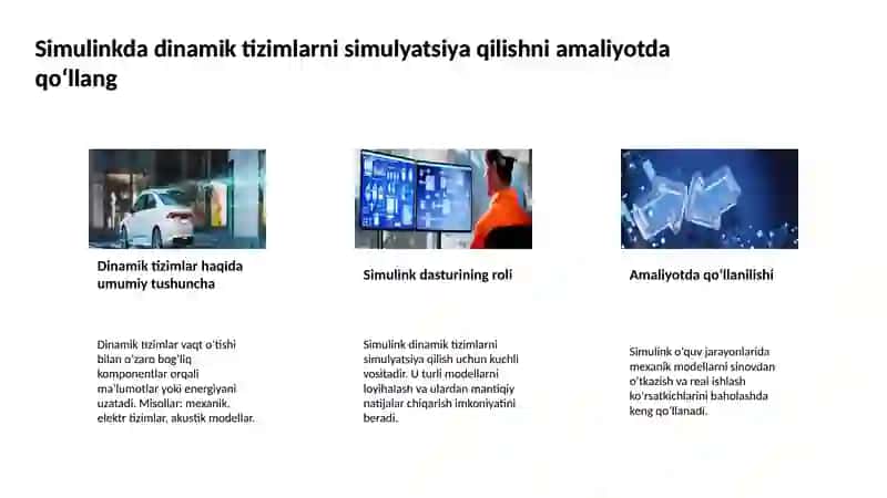 Simulinkda blok diagrammasi yordamida tizimlarni modellashtirish 4