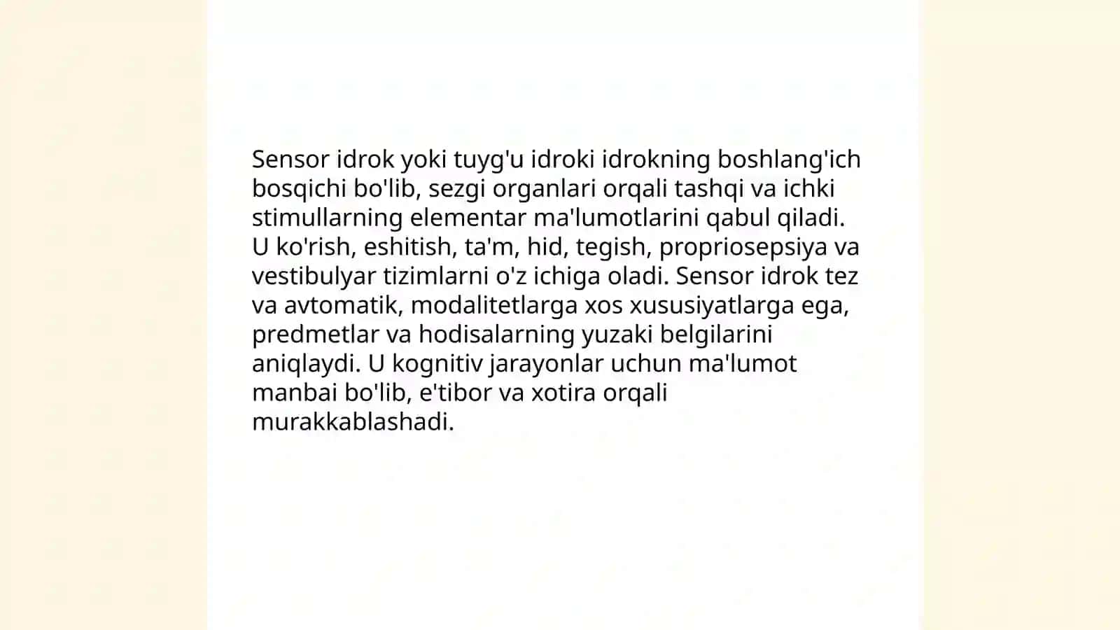 Idrok va uning turlari 4