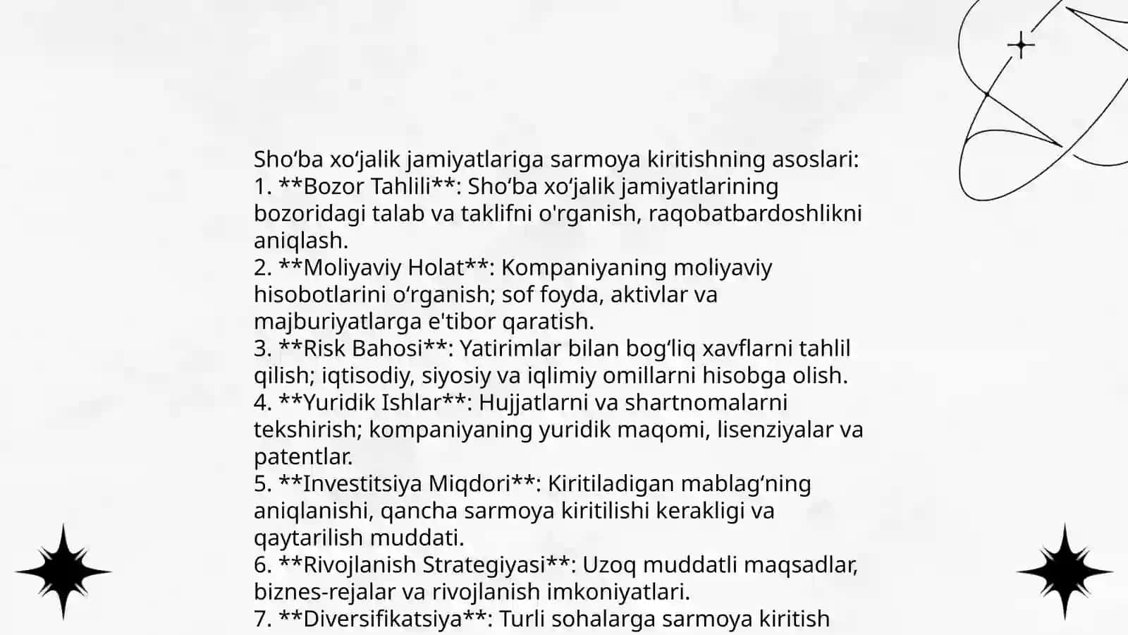 Shoʻba xoʻjalik jamiyatlariga sarmoyalarni hisobga olish va konsolidatsitalashgan moliyaviy hisobotlarni tuzish tartibi 4