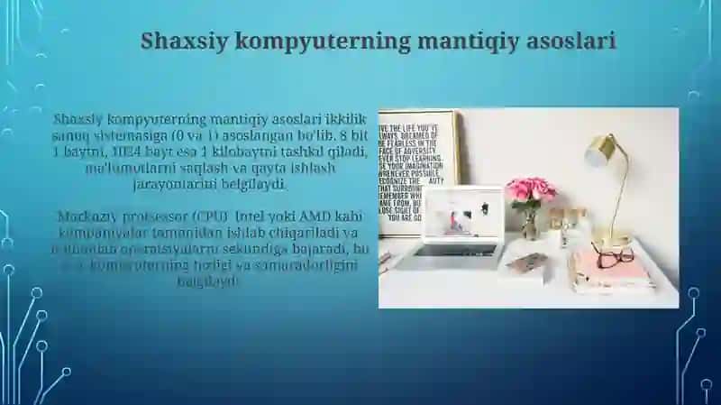 Shaxsiy kompyuterning axboriy mantiqiy asoslari 4