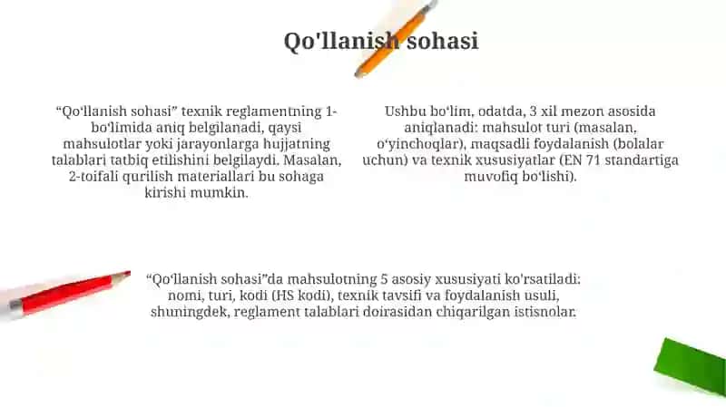Texnik reglamentning namunaviy tuzilmasi 4