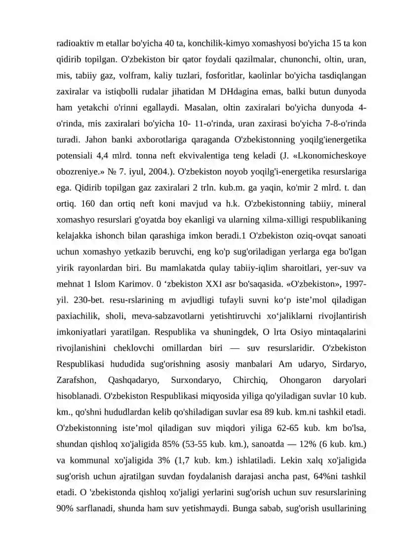 Ishlab chiqarish resurslari to'g'risida umumiy ma'lumotlar 4