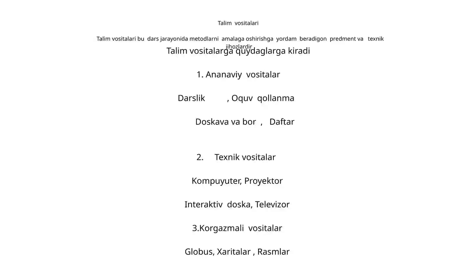 Talim metodlari ( oqtish usullari) 4