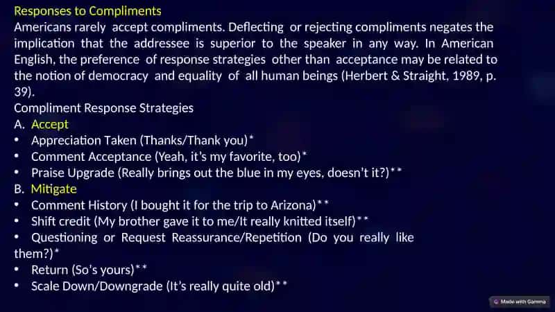 Giving compliments across cultures 4
