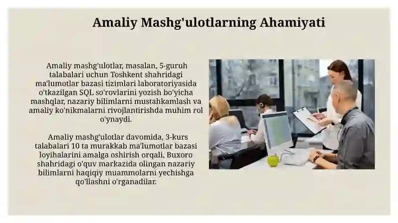Zamonaviy Yondashuvlar va Texnologiyalar 4