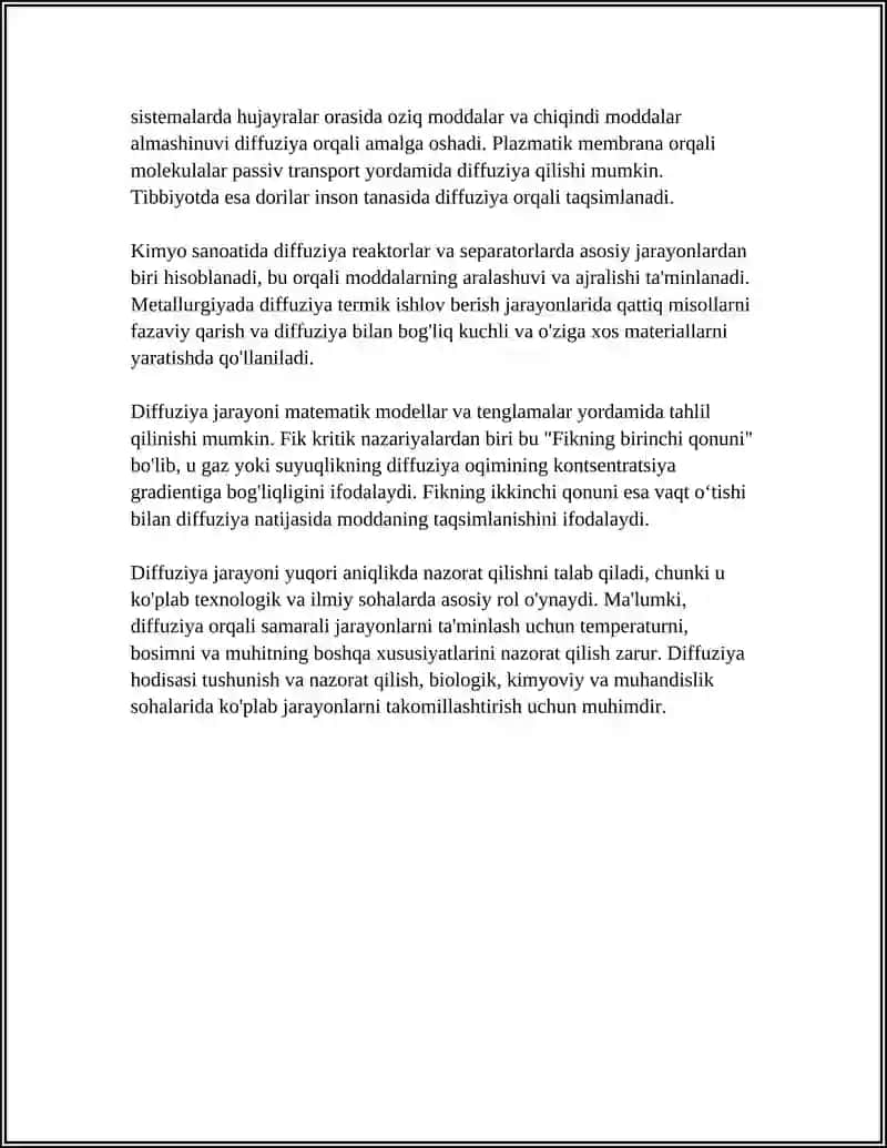 QATTIQ JISMLARDA DIFFUZIYA HODISALARI 4