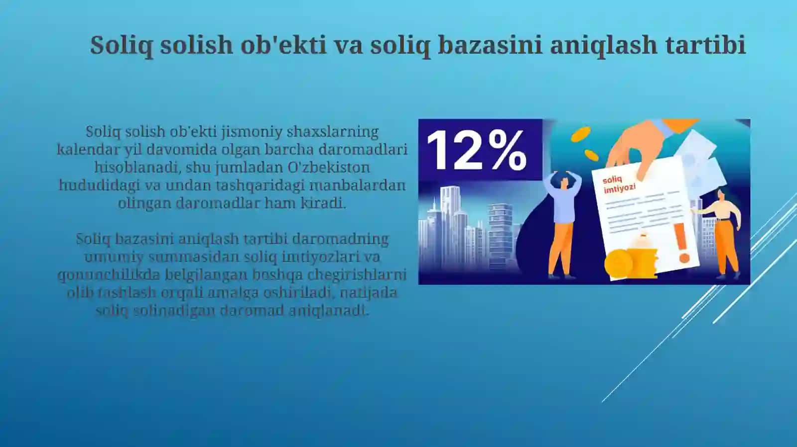 Jismoniy shaxslardan olinadigan daromad solig'i 4
