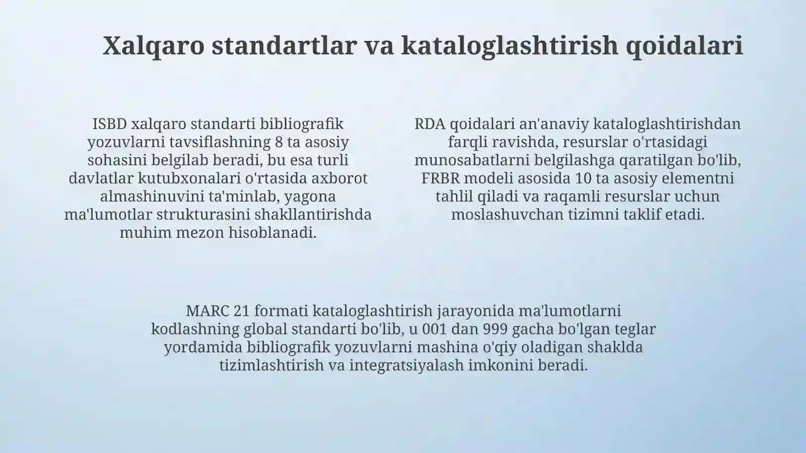 Sarlavhali nashrlarga biblografik yozuv tuzish 4