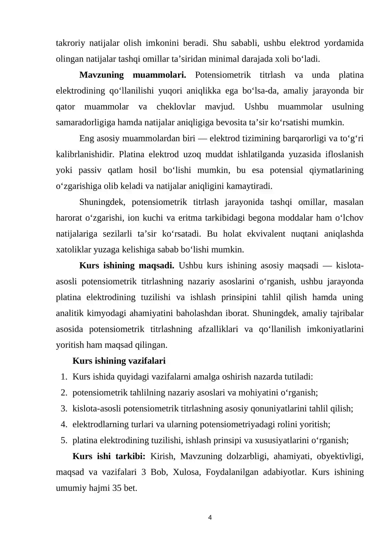 BOB. Potensiometrik titrlashning nazariy asoslari 4