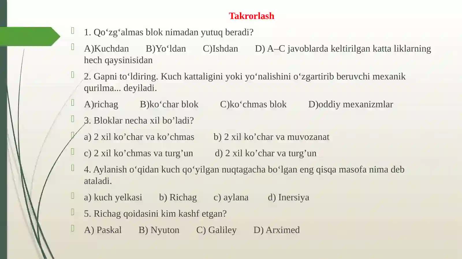 Jismlarning issiqlikdankengayishi 4