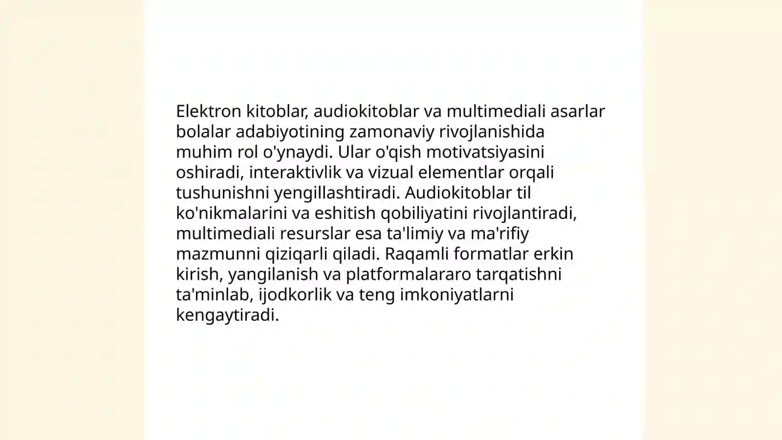 Hozirgi davrda bolalar adabiyoti 4