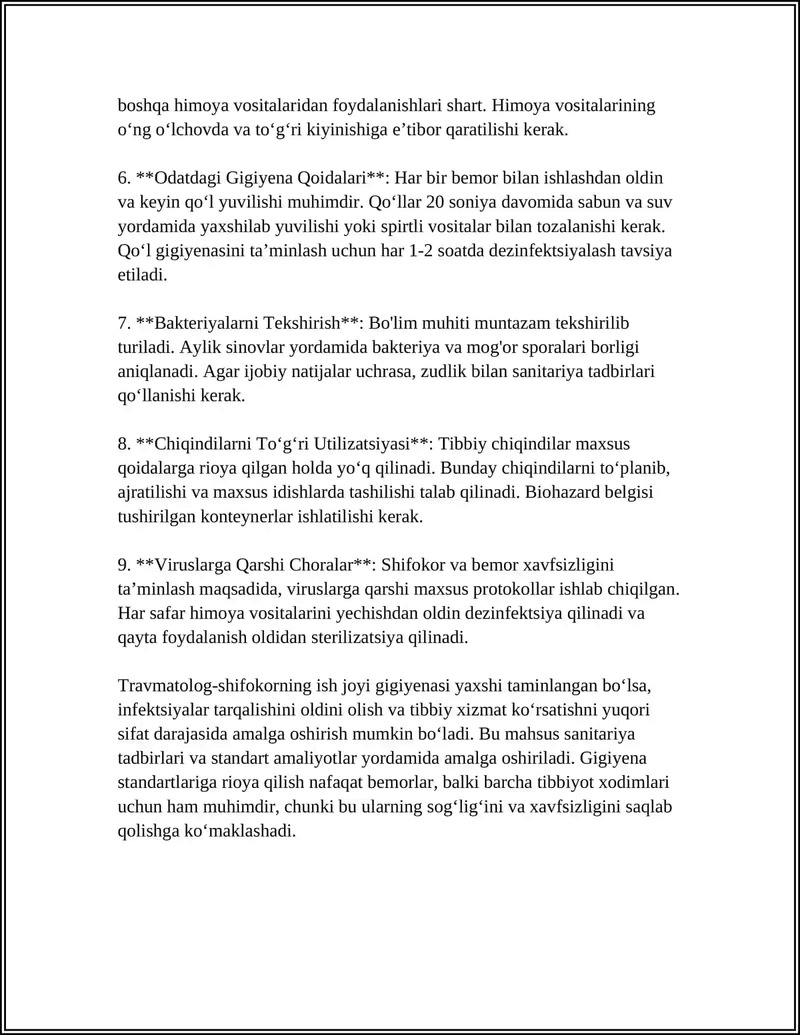 TRAVMATOLOG SHIFOKORNING MEHNAT GIGIYENASI 4