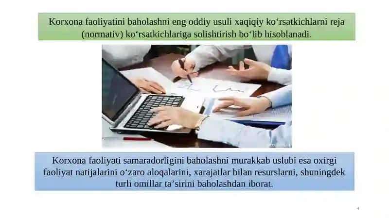 Tadbirkorlik faoliyati natijalari 4