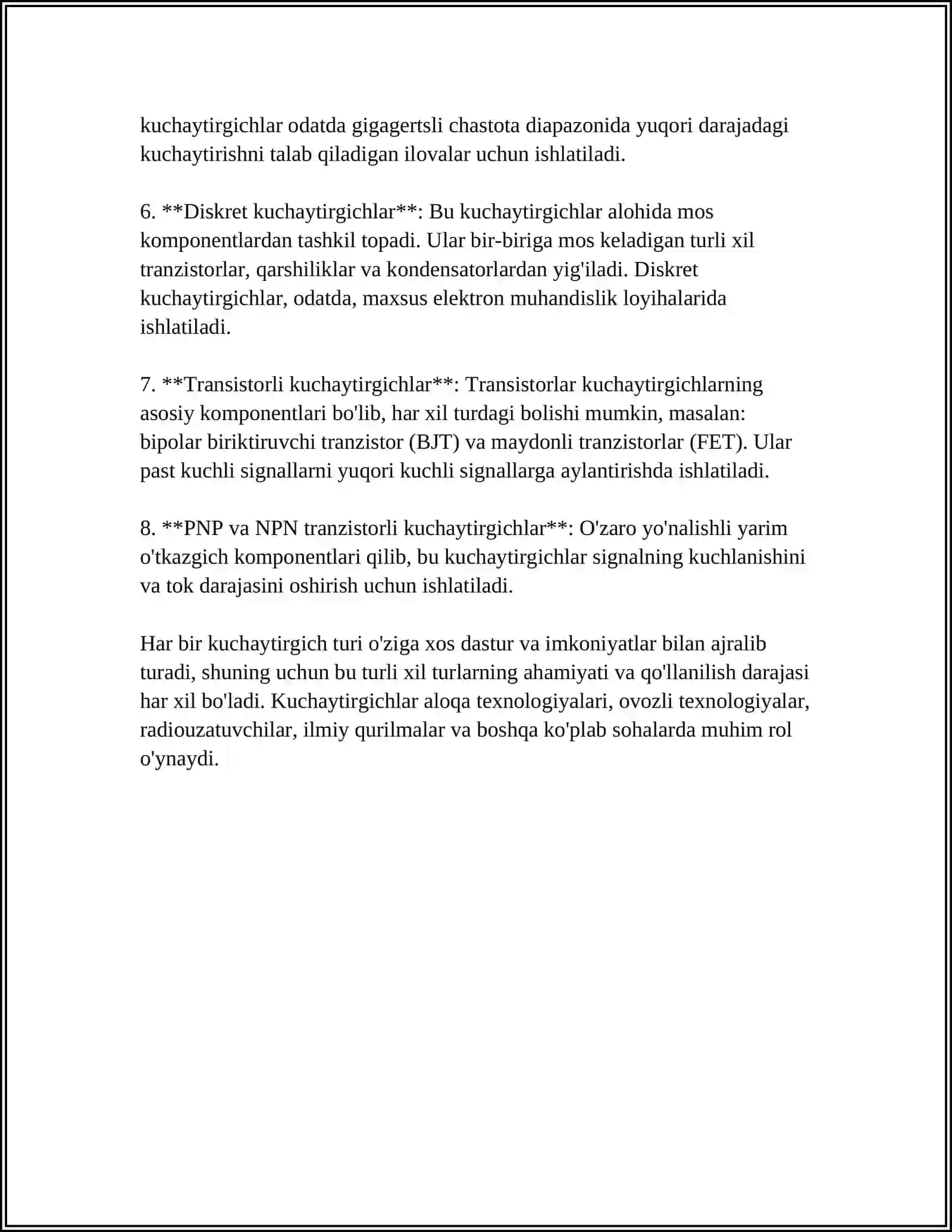 KUCHAYTIRGICHLAR VA OʼZGARMAS TOʼK OʼZGARTKICHLAR 4