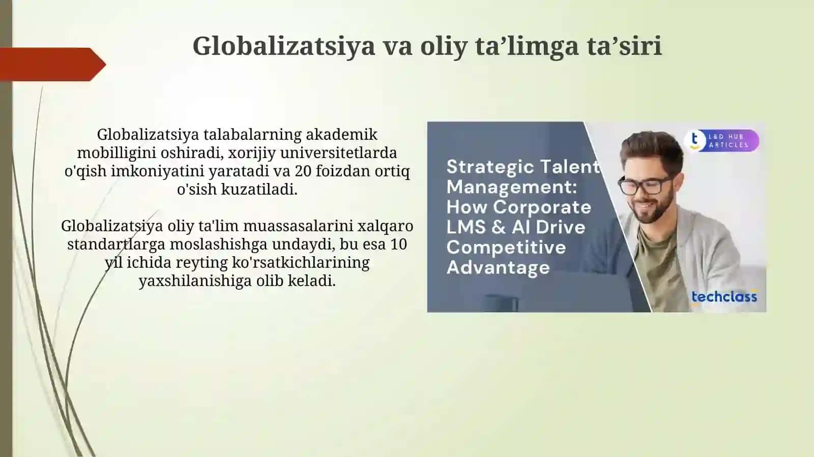 Oliy ta'limda oʻqitishning maqsadlari, mazmuni va usullarini qayta qurishning asosiy tendensiyalari 4