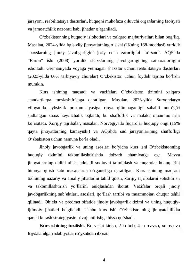 Jinoiy Javobgarlikning Nazariy Asoslari 4