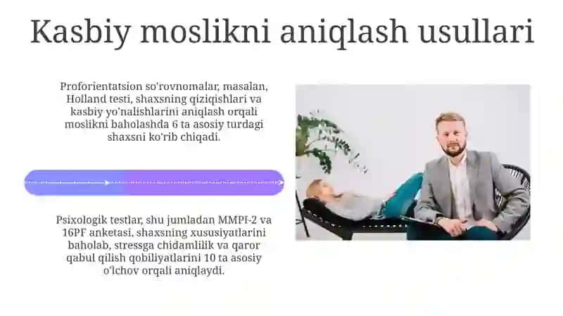 Biznesdagi shaxsning kasbiy yaroqli ligi va psixologik muammolari diagnostikasi 4