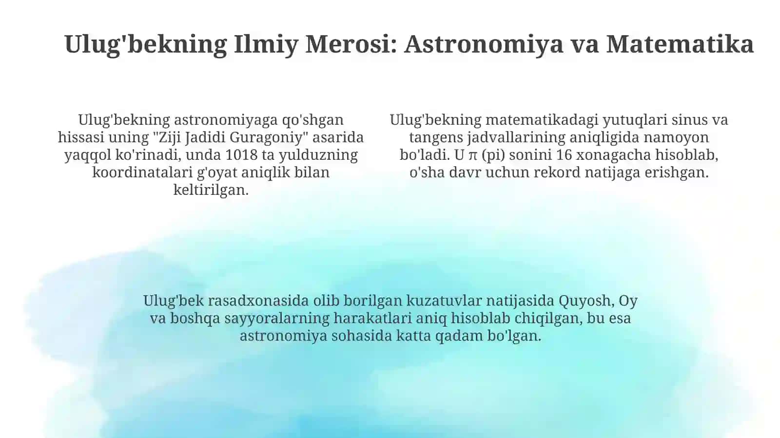Mirzo Ulug‘bek: Hayoti va Davlat Arbobi Sifatidagi Faoliyati 4