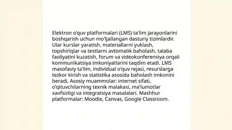Axborot kommunikasion texnologiyalar va ulardan ta'limda foydalanish 4