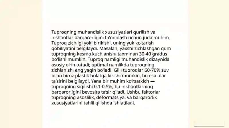 Qurilish maydonining muxandis - geologik sharoitini baholash 4