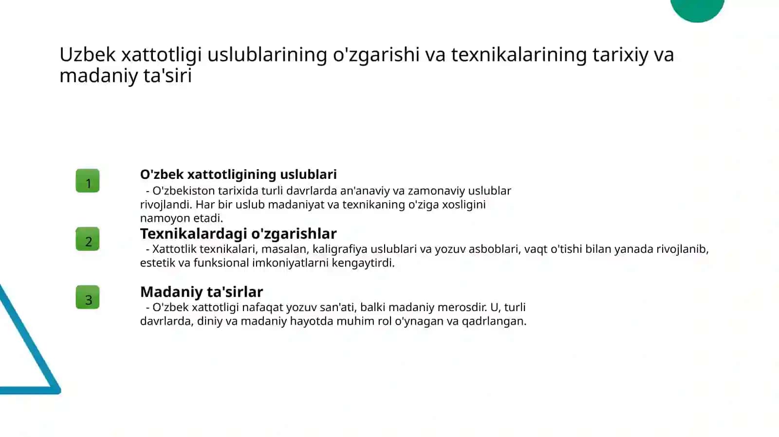 Yozuv va xattotlik san'atining rivojlanish bosqichlari 4