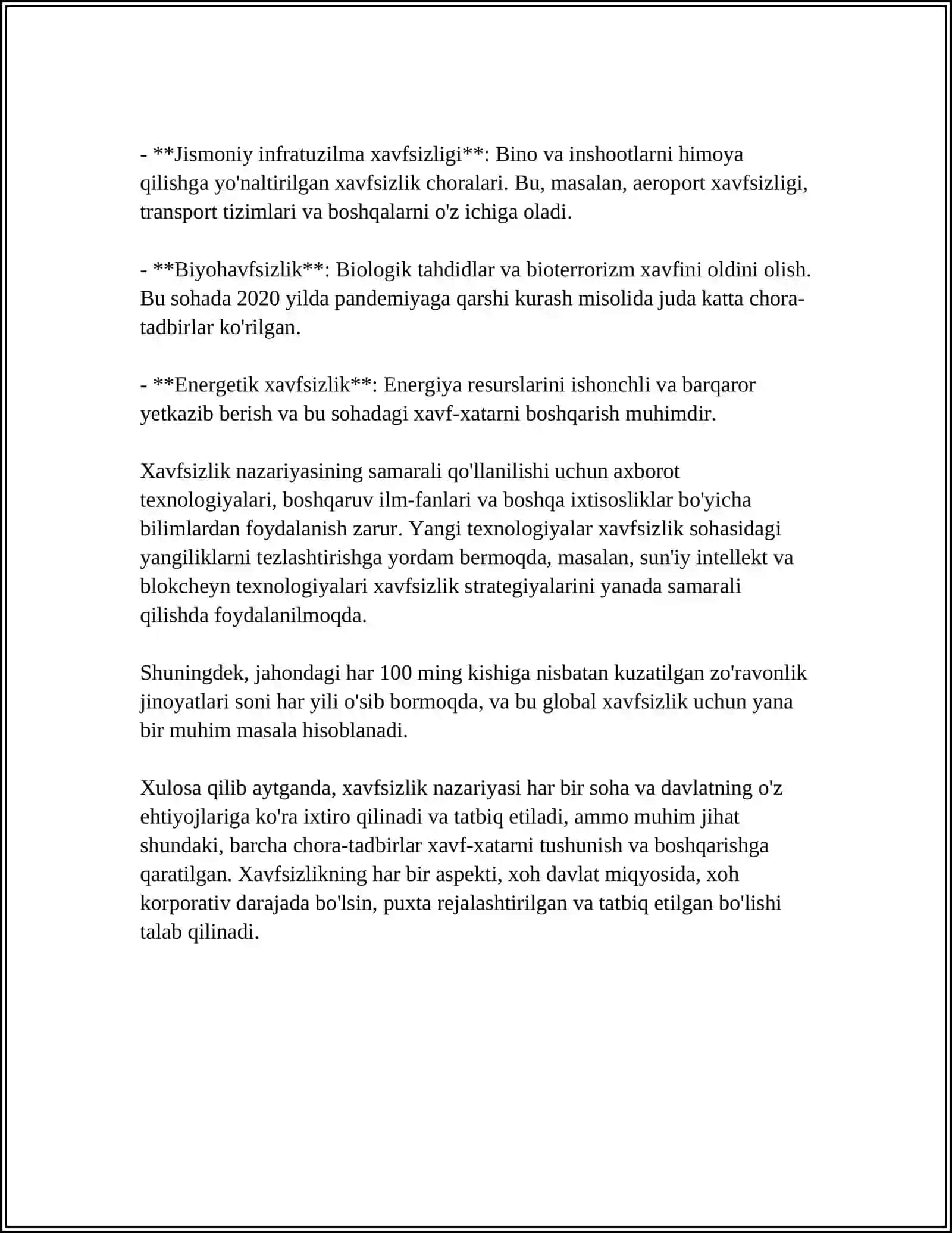 HAYOT FAOLIYAT XAVFSIZLIGI FANI BO‘YICHA GLOSSARIY TUZISH 4