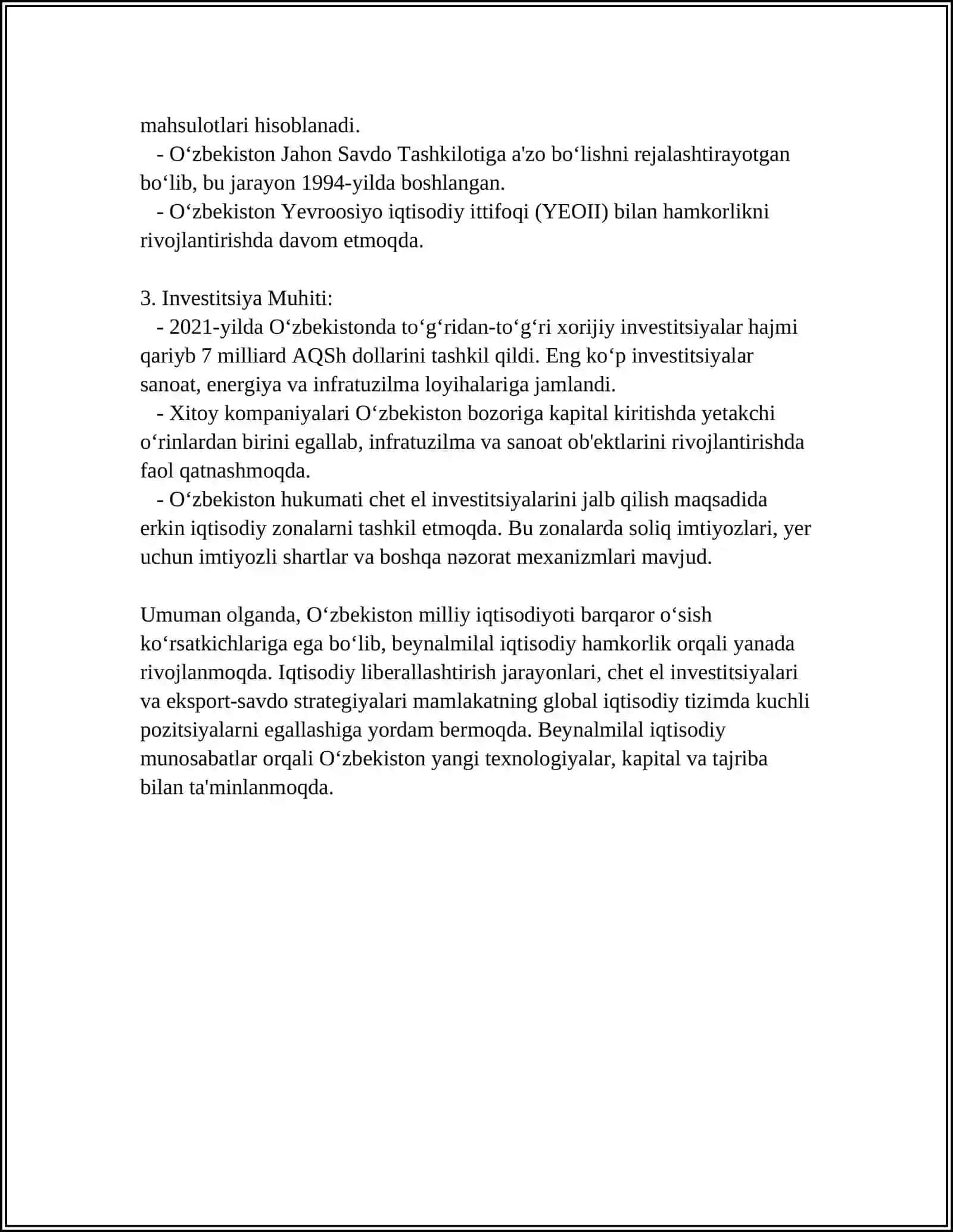MAKROIQTISODIY NISBATLAR VA MUVOZANATLIK 4