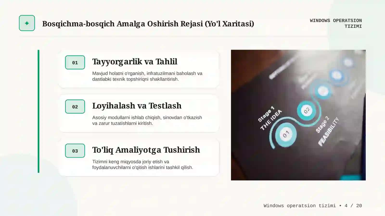 Windows operatsion tizimi: Kirish va Asosiy Konseptual Tushunchalar 4