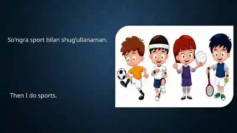 Ingliz tili kun tartib 4