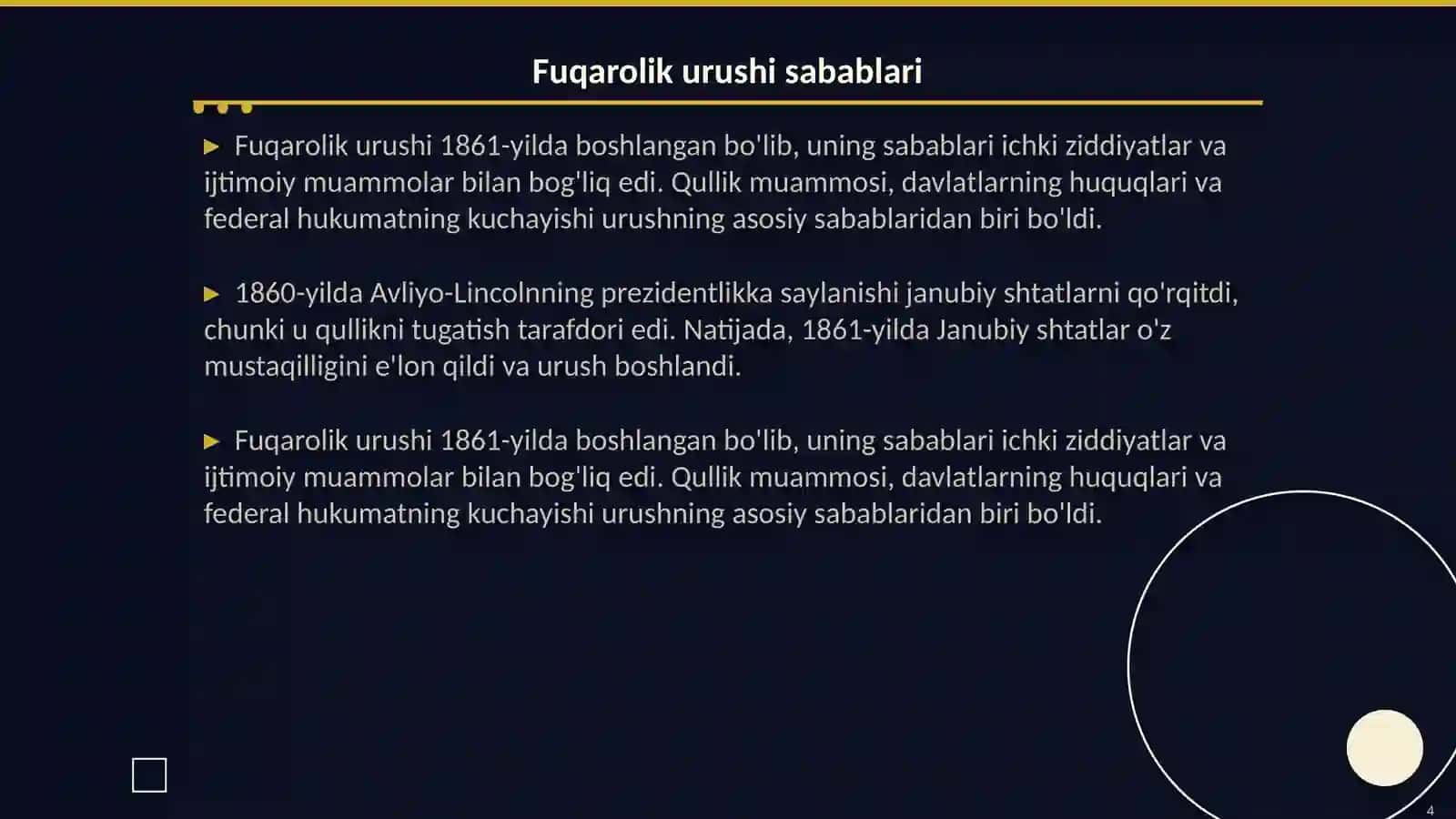 1800-1870-yillarda Aqsh: Fuqarolik urushi va keyingi taraqqiyot 4