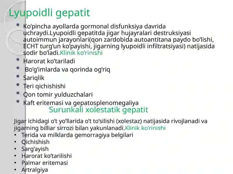 Jigar parenhimasi shikastlanish sindromida hamshiralik jarayoni 4