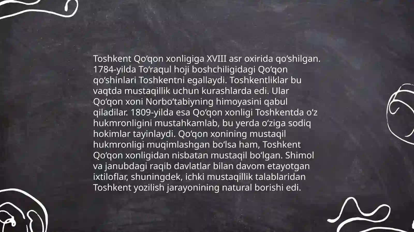 Toshkent va Qo'qon xonligidagi munosobatlar 4