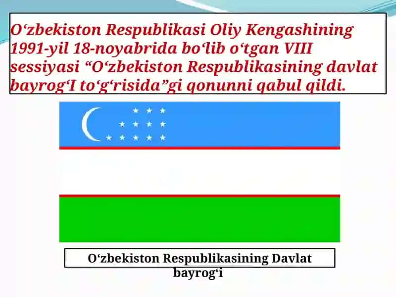 О‘zbekiston Respublikasi davlat ramzlarining qabul qilinishi 4