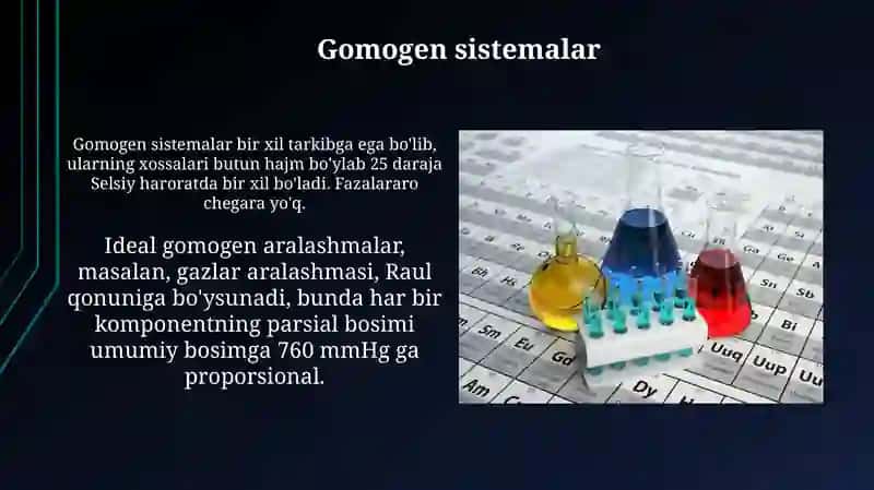 Kimyoviy sistemalar turlari 4