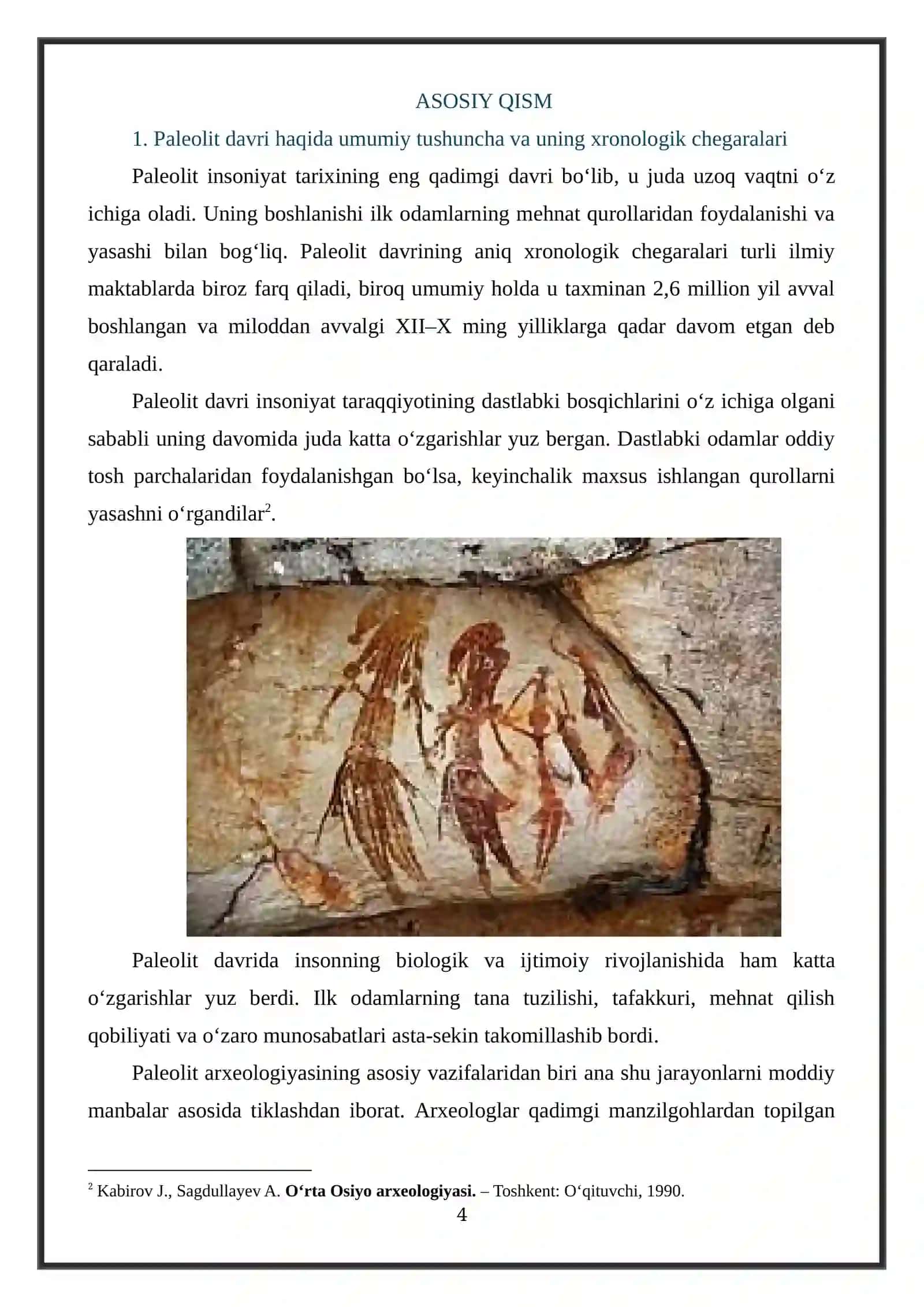 PALEOLIT DAVRI ARXEOLOGIYASI mavzusida mustaqil ish 4