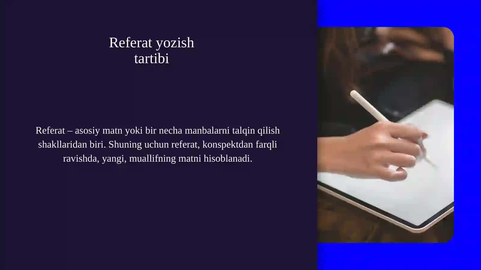 Referat tayyorlash va rasmiylashtirish tartibi 4