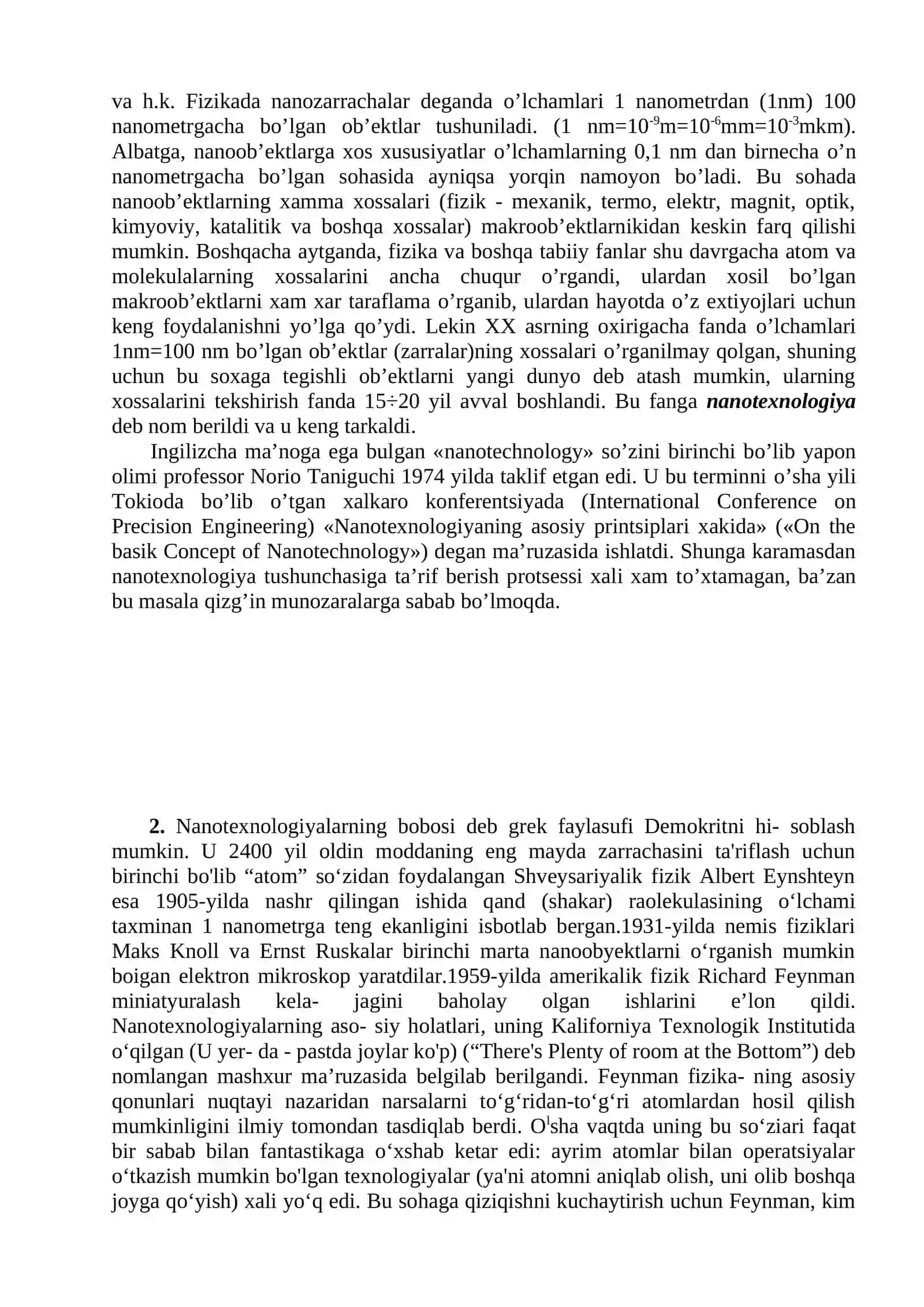 Nanotexnologiya fanining yangi ob’ekti 4
