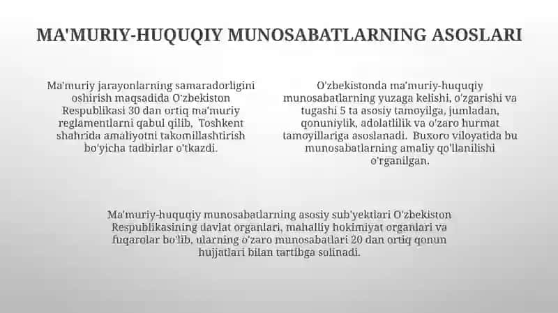 Ma'muriy-huquqiy munosabatlarning vujudga kelishi 4