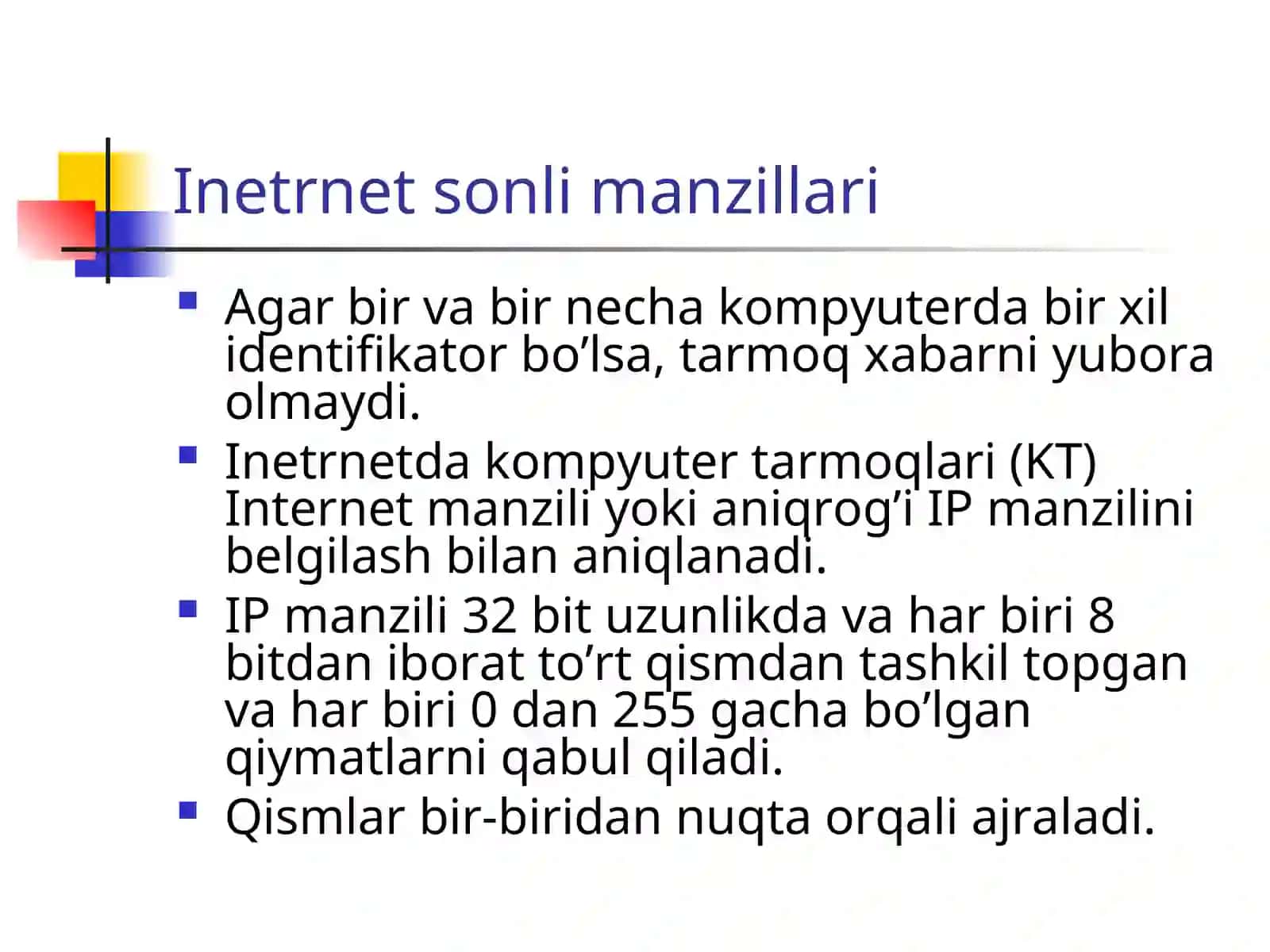 Internet arxitеkturasi 4