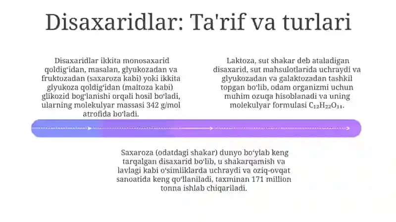 Monosaxaridlar va disaxaridlar. Glyukoza saxaroza va kraxmal 4