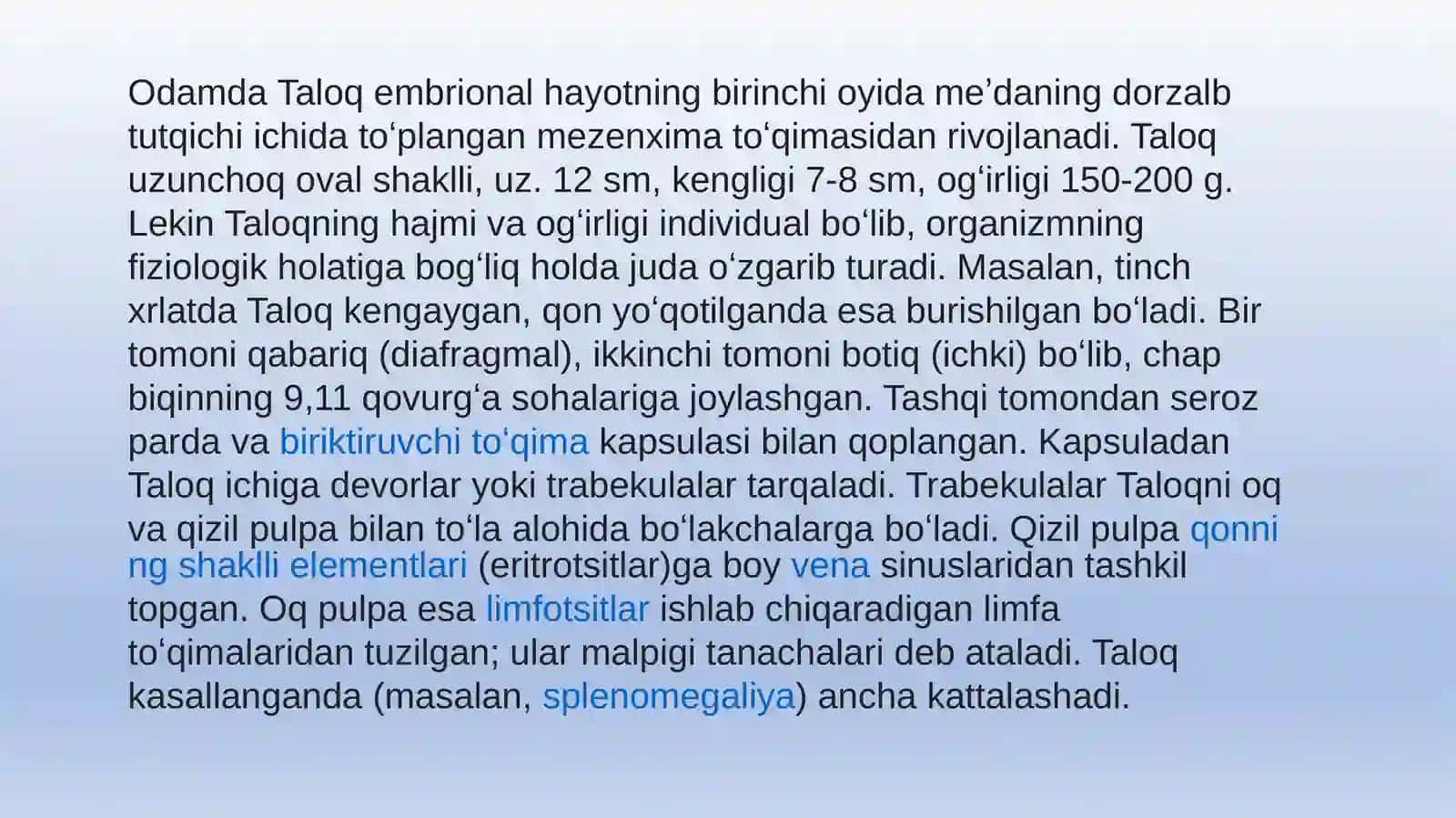Taloqning tug’ma anomiya lari va o’smalari 4