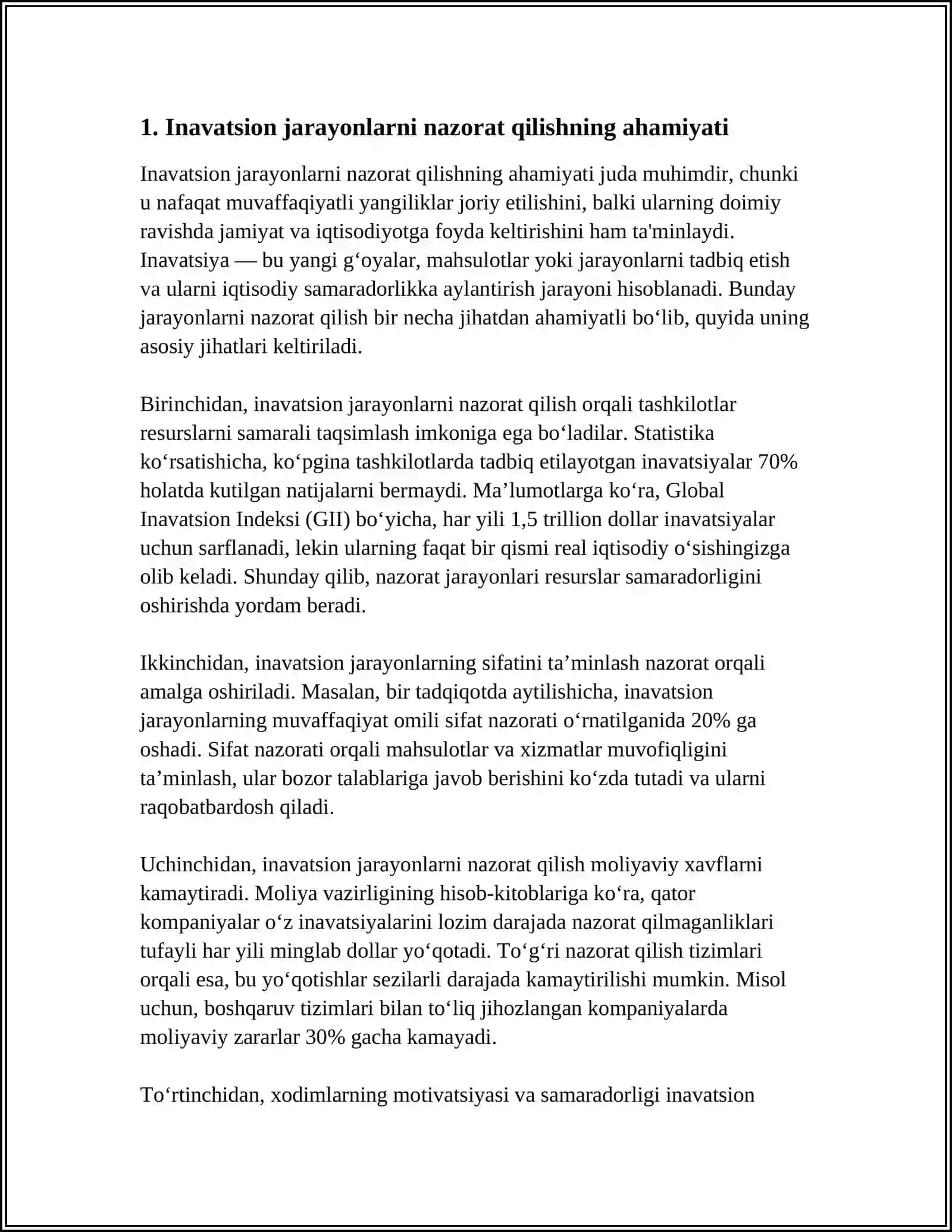 INAVATSIYON JARAYONLARNI NAZORAT QILISH VA TARBIYAGA SOLISH 4