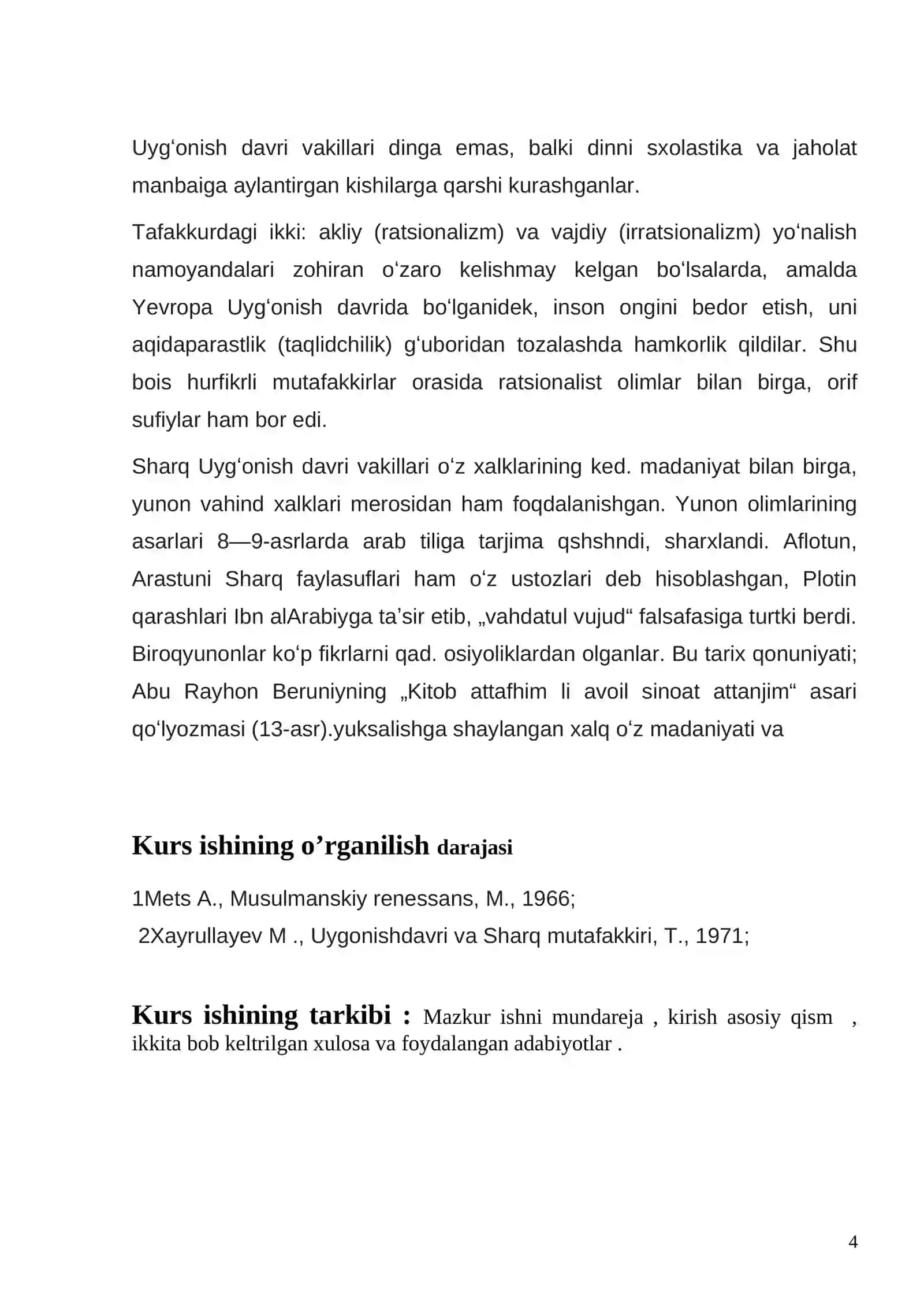 G`arbiy yevropaning o`rta asr madaniyati 4