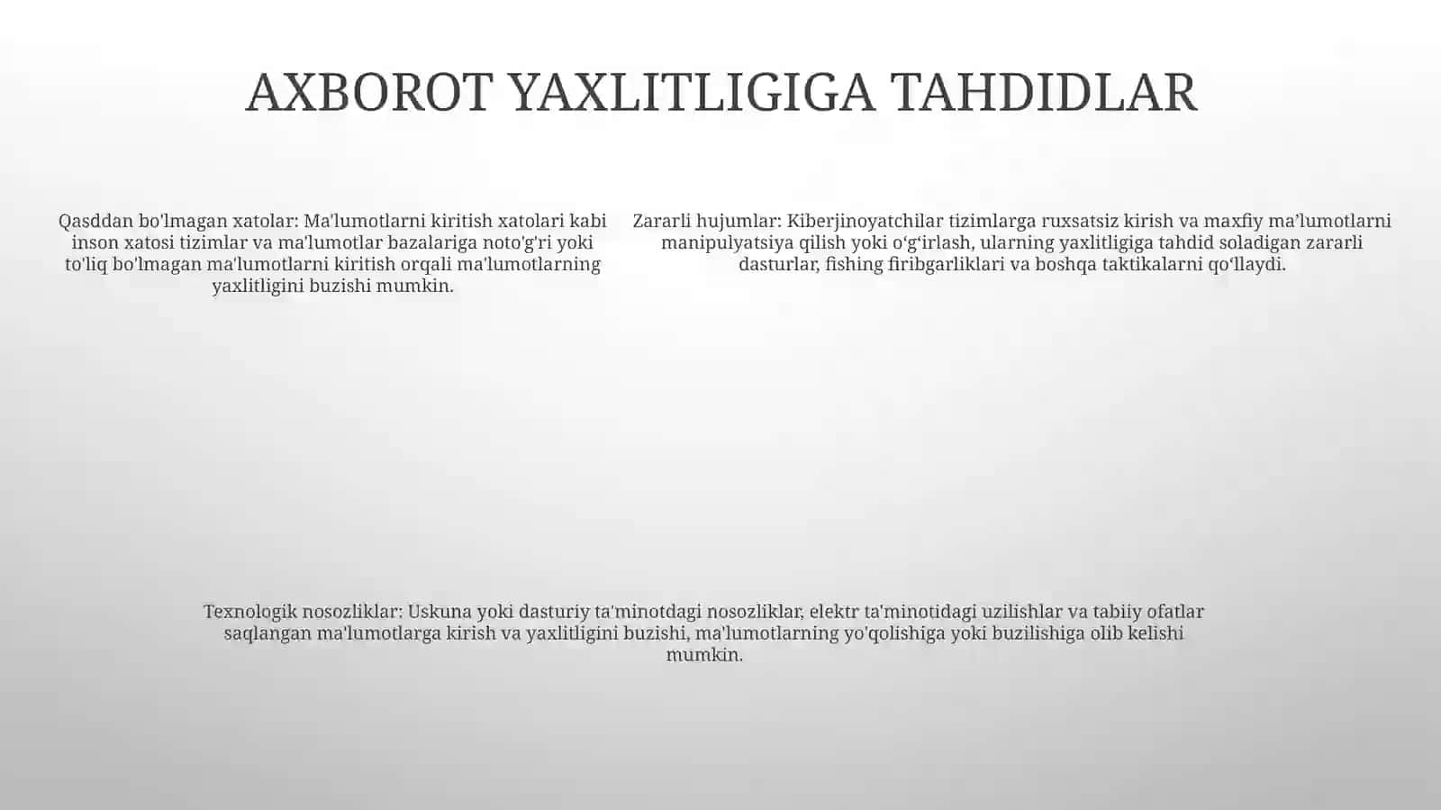 Internetda Saqlanayotgan Axborot Manbaalarining Xavfsizligi Muammolari 4