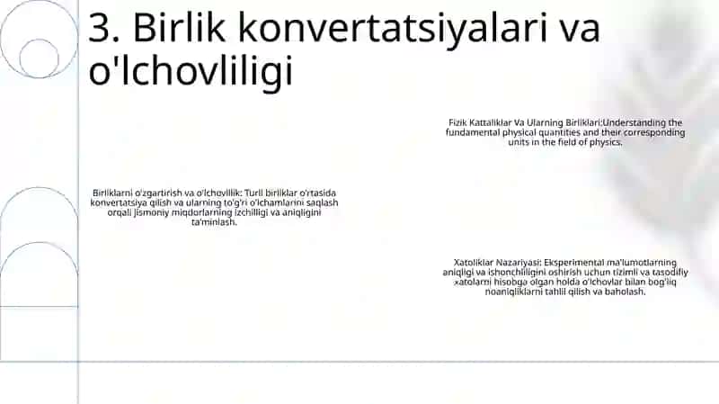 Fizik Kattaliklar Va Ularning Birliklari. Xatoliklar Nazariyasi 4