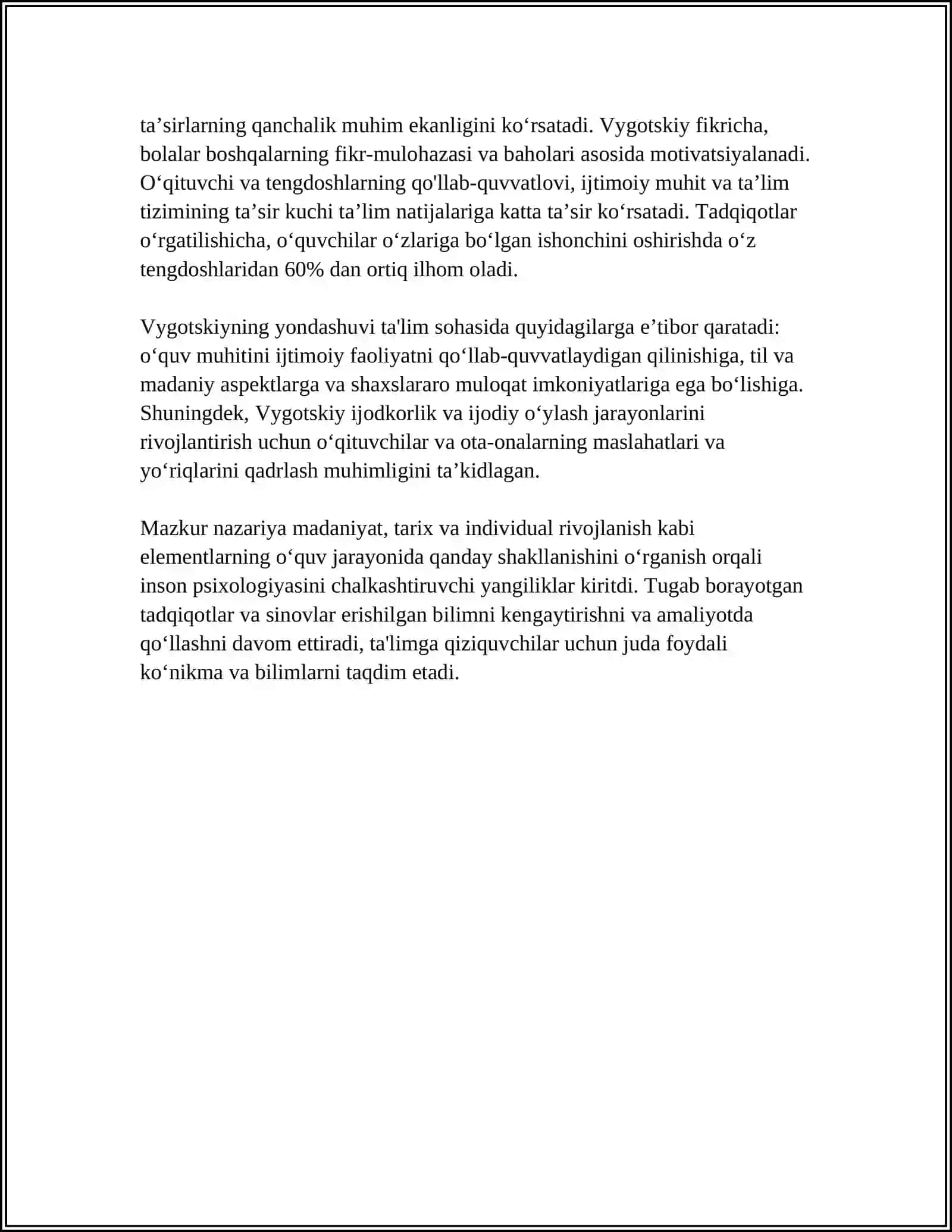 L. S. VYGODSKIYNING QOʻSHGAN HISSASI 4