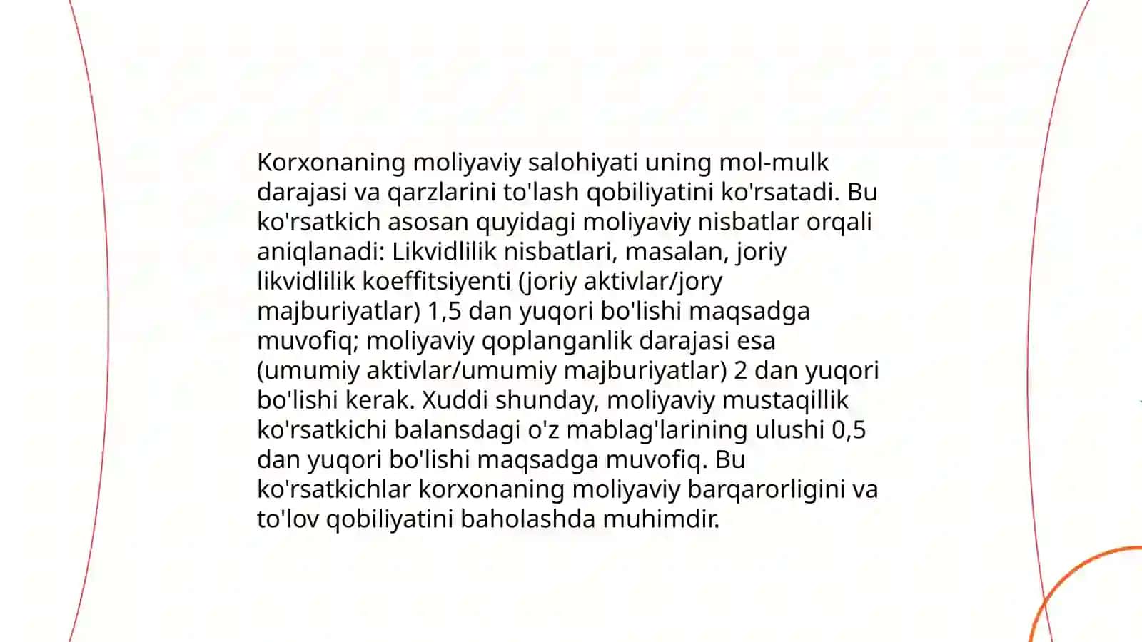 Korxonaning qudrati 4