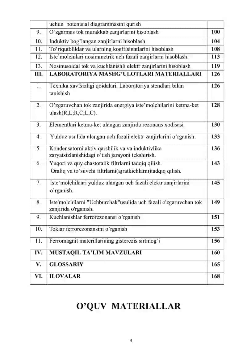 Elektrotexnikaning nazriya asoslari 4